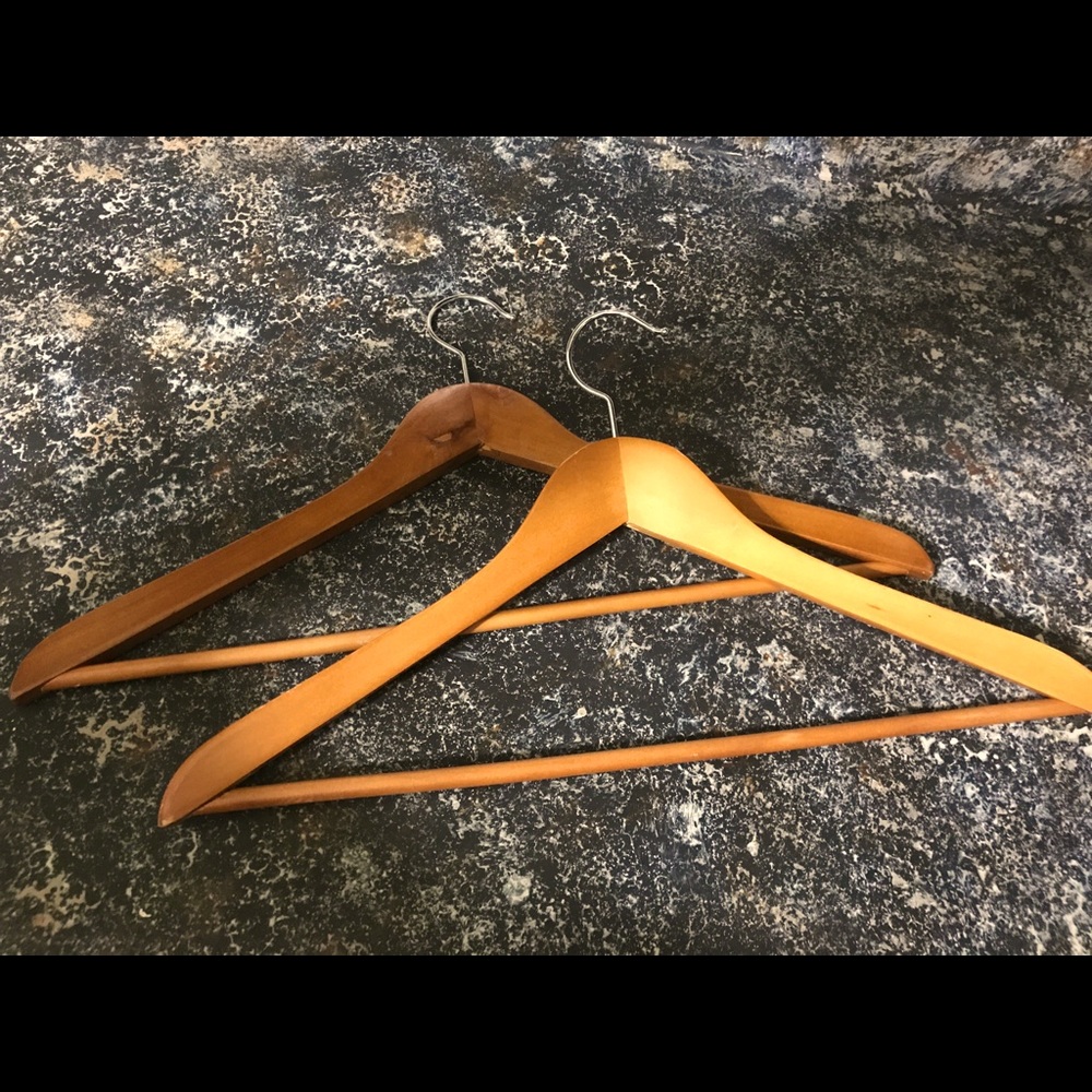 Vintage thin Wooden hangers